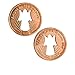 Sterling Gifts Angel Pennies Protect Guide Me, Cut-Out Angel, Copper - Pack 50 Penny Coins