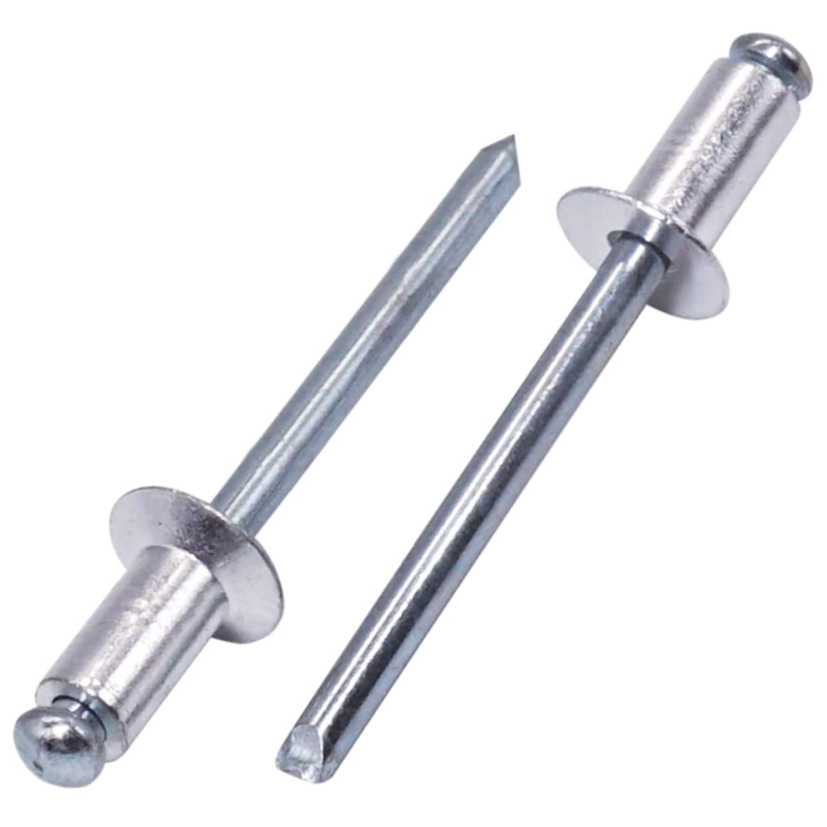 SKIR'CO (50 pcs) Countersunk Aluminium Blind Rivets 4.8 x 10 mm, Steel Mandrel, Pop Rivets
