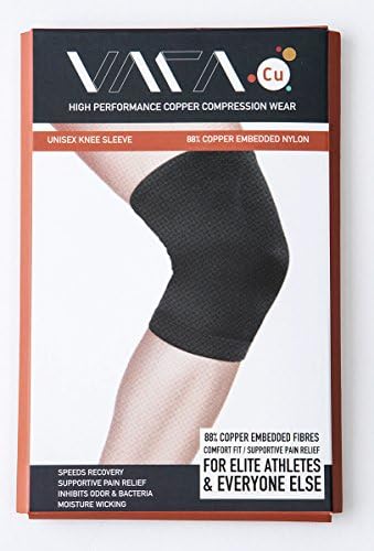 Copper Compression Knee Sleeve - Wear VARA Cu (XX-Large) - Best Fit for Runners - Unparalleled Performance - Ditch Your Brace and Enjoy True Freedom - Pain Relief &amp; Support - Get yours Right NOW Before We Run Out!