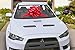 Big Red Bow for Car - 28 Giant Fluffy Loops for Your Large Gift Decoration, Perfect Shape Car Bow, Giant Bow for Car