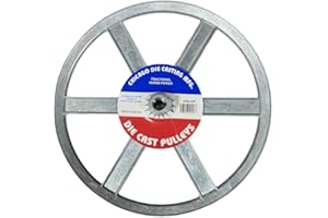 Chicago Die Casting 1200a Single V Grooved Pulley, 12" X 5/8"