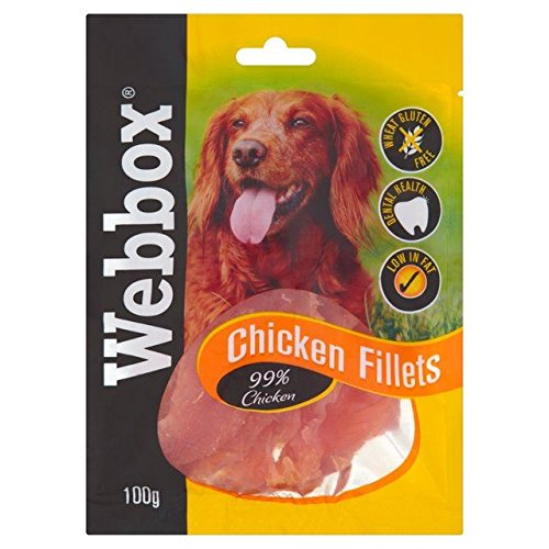 Webbox Chicken Fillets Dog Treats 100g (PACK OF 6)