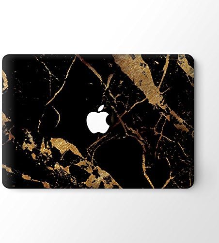MacBook Pro (New) Top Skin Cover Vinyl Sticker Laptop Skin Decal - Black Gold Marble / Granite (Pro 13" New)