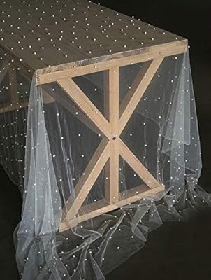 Timecosy Dessert Table Runner Pearl Table Cloth Wedding