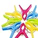 GikBay Beach Towel Clips, Towel Holder in 4 Fun Bright Colors for Beach Chair or Pool Loungers on Your Cruise, Keep Towel from Blowing Away, Set of 8