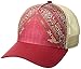 prAna La Viva Trucker, Carmine Pink Marrakesh, One Size