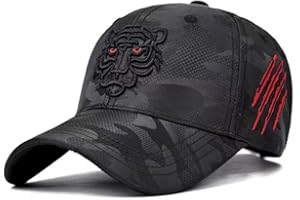 YANBOOCH 3D Embroidered Tiger Hat Hats Trucker Snapback Animal Cap Men & Women Adjustable Baseball Cap Durable Hat