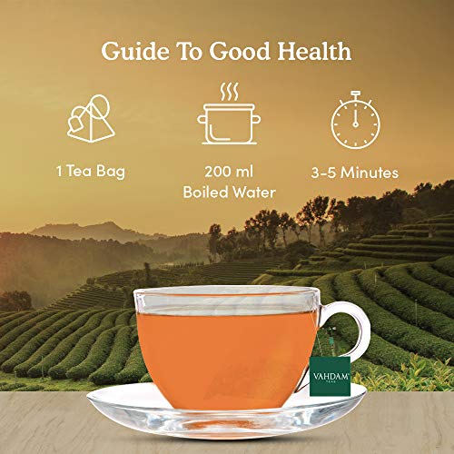 VAHDAM, Himalayan Oolong Teebeutel (100 Loser Tee Teebeutel) | 100% natürlicher Entgiftungstee | 100% reiner Oolong Tee… – Bild 7