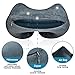 Metene Travel Pillow for Airplanes,Inflatable Neck & Head Support Pillow with Soft Washable Cover and Portable Carrying Bag, Best Gift for Flight,Car Travel (Gray)