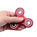 Cppslee Hands Fidget Spinner Toy Stress Reducer- Perfect For ADD, ADHD, Anxiety, and Autism Adult Children (red+ sliver)
