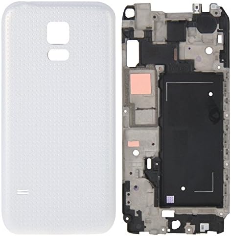 iPartsBuy Full Housing Cover Replacement(Front Housing LCD Frame Bezel Plate + Battery Back Cover Replacement) for Samsung Galaxy Alpha G850(White)