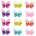Elesa Miracle Baby Girl Hair Clips Toddlers Infants Kids Hair Butterfly Snap Clips Barrettes (12pc- Mini Pearl Butterfly)