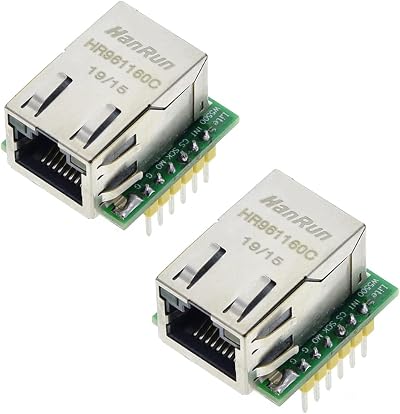Hailege 2x W5500 Ethernet Module SPI to LAN TCP IP 3.3V 5V for STM32 WIZ820io