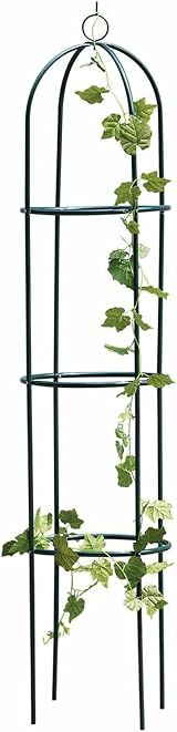 Crystals Garden Obelisk for Climbing Plants 1.9m Tall Metal Trellis view 1