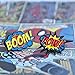 PinMart Boom Pow Trendy Action Comic Book Enamel Lapel Pin Set