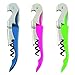 HQY Stainless Steel Waiters Corkscrew,All-in-one Wine Opener, Bottle Opener and Foil Cutter,3 Pack