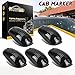 Partsam 5x Smoke Top Roof Running Light Cab Marker Light LED Clearance Light Covers with Base Housing Compatible with Dodge Ram 1500 2500 3500 4500 5500 2003-2018 Pickup Trucks