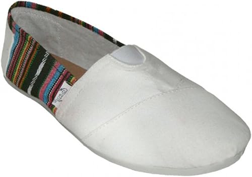 womens white canvas slip on shoes