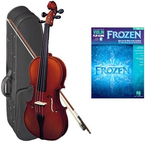 Strunal 220 Student Violin Frozen Play Along Pack - 1/2 Size European Violin w/Case & Play Along Book