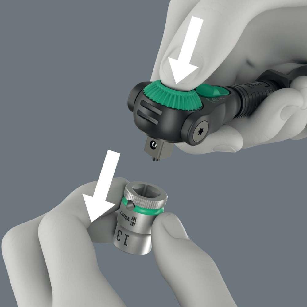 Wera Knarre Zyklop Speed-Knarre 8000 A Black Edition, 1/4" 4