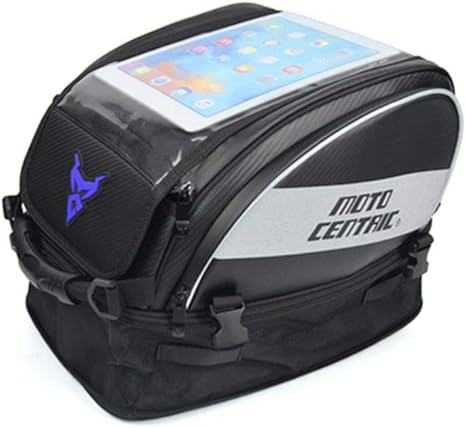 Amazon Co Jp バイクヘルメットバッグ タッチスクリーンタンクバッグ 大容量ヘルメット収納バッグ モトクロスライダーバックパック リアシート バッグ L ブルー Lc ホーム キッチン