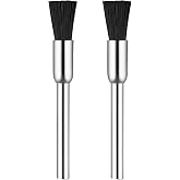 Nylon Bristle Brushes 405-02 for Dremel, 1/8" Diameter - 2 Pcs | Cleaning and Polishing, Grout Cleaning Tool