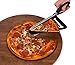 Internet's Best 13 Inch Stainless Steel Pizza Scissors | Easy Cutter with Spatula/Scoop | Black Slicer