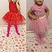 BUENOS NINOS Girl's 3 Layers Sequin Ballet Dance Skirt with Sparkling Stars Dress-up Tutu Pink