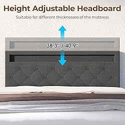 Rolanstar Queen Size Bed Frame with LED Lights and