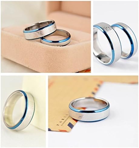 Jewelryfinds Cross Scripture Couple Upscale Blue Background Men Rings