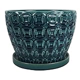 Southern Patio CRM-047117 Mayer Ceramic Planter, 12", Seafoam Green