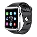 Bluetooth Smart Watch with Camera, TechFaith A1 Smart Watch for Android Smartphones (Black)