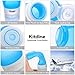 Kitdine Portable Soft Silicone Travel bottles Set (blue+Yellow + Purple)