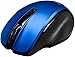 Amazon Basics Compact Ergonomic Wireless PC Mouse with Fast Scrolling - Blue