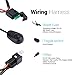 ANNT Waterproof 3M 10ft 12V 40A Off Road LED Offroad LED Light Bar Wiring Kits Wiring Harness for High Watt LED Bar, with 40 Amp Power Relay Fuse On-Off Toggle Switch