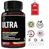Natural Men’s Testosterone Supplement (90 Capsules) Low T Booster Promotes Healthy Hormone Balance, Fat Burning & Libido | Fortifies Energy & Metabolism