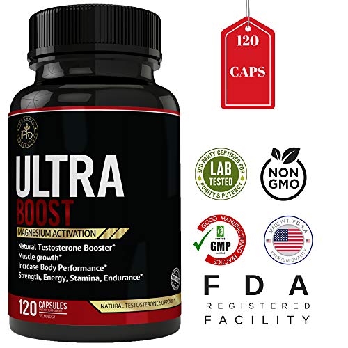 Natural Testosterone 120 Capsules Testosterone Booster for Men Helps Build Muscle Boost Stamina, Energy, Endurance Healthy Natural Weight Loss With Longjack Tribulus Terrestris