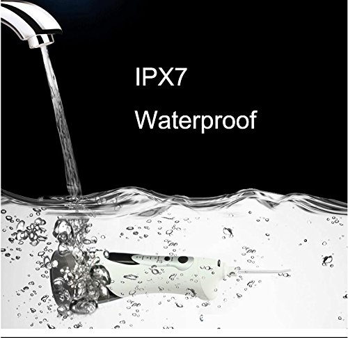 Portable Water Flosser Power Floss Water Jet Oral Irrigator Cordless Dental Irrigator Gum Disease Removing Flosser IPX7 Waterproof Rechargeable Dental Flosser