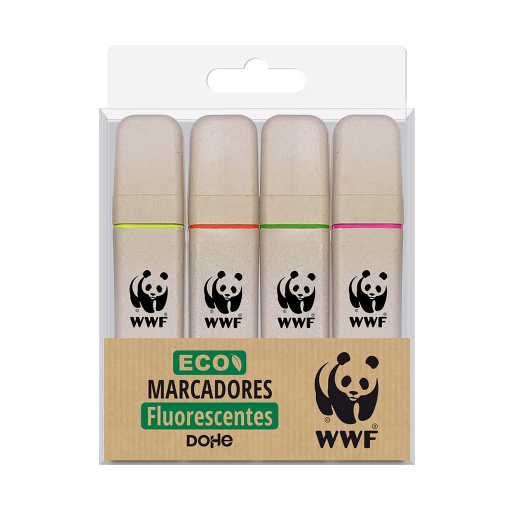 Dohe ECO Fluorescent Marker Box - 4 Units Assorted Colours, 51097