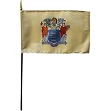 Michigan State Stick Flag – 4x6 Inch Mini Flag On 10-Inch Plastic Staff