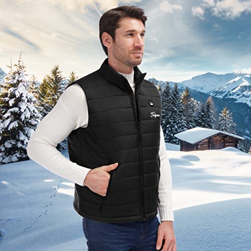 Telguua Heated Vest for Men with Battery Pack Included Warm Men's