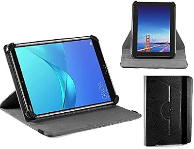 Navitech Black Leather Case Stand 360 Rotation for Asus Zenpad 3S Z500M 10 9.7