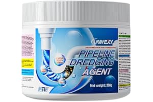 Lanwexy Pipeline Dredging Agent-Heavy Duty Unclogger for Clogged Pipes,Non-Toxic Crystal Lye Drain Cleaner,Hair Clog Remover for unclog Toilet,Sink,Sewer,Shower,Industrial Strength Declogger-1 bottles