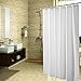 Shower Curtain or Liner with Hooks Waterproof Eco Friendly & PVC-Free Fabric Shower Curtain Liner for Bathroom Bath Tub 72x80 inches