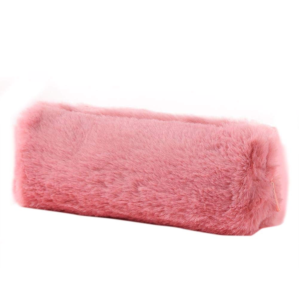 Plush Pencil Case, Fluffy Stationery Cover Cute Makeup Pouch Holder Teen Girls Boys Students Storage Bag for Coin Purse Pencil Cosmetic