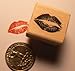 Miniature kiss rubber stamp WM P24