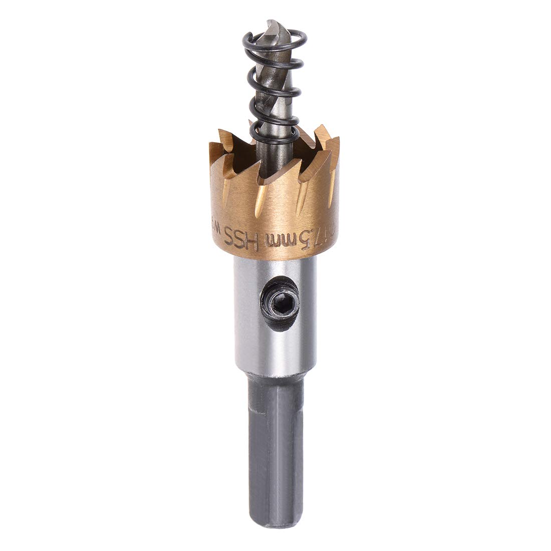 Sourcingmap 17.5mm HSS Drill Bit Hole Saw Stainless High Speed Steel Metal Alloy