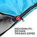 Sleeping Bag - Sleeping Bag for Indoor & Outdoor Use - Great for Kids, Boys, Girls, Teens & Adults. Ultralight and Compact Bags are Perfect for Hiking, Backpacking & Camping (Sky Blue / Gray)