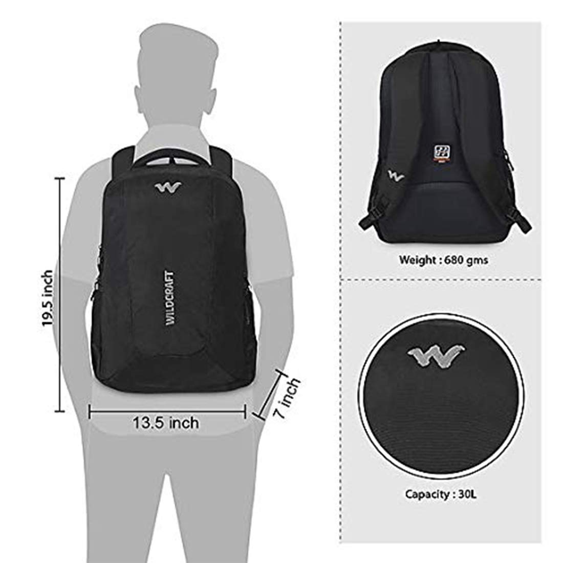 wildcraft 30l backpack