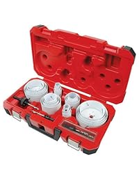 49 22 4185 Kit de sierras perforadoras endurecidas para hielo, profesional, de usos múltiples Milwaukee, 28 unidades
